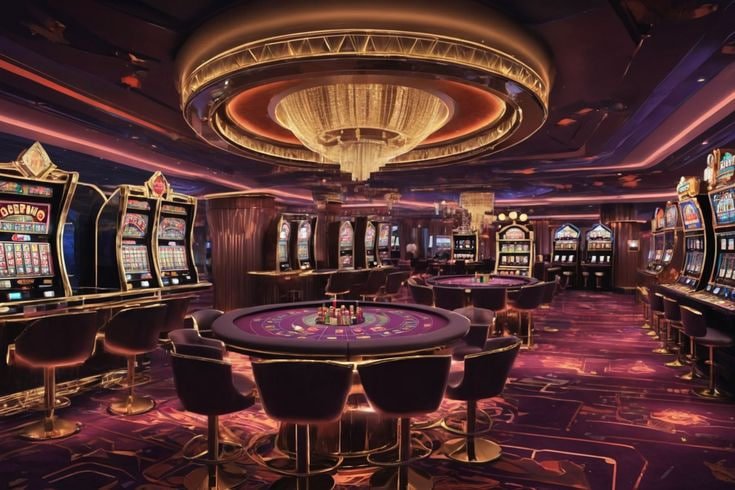 Mobile phone displaying Casino Hold'em table interface